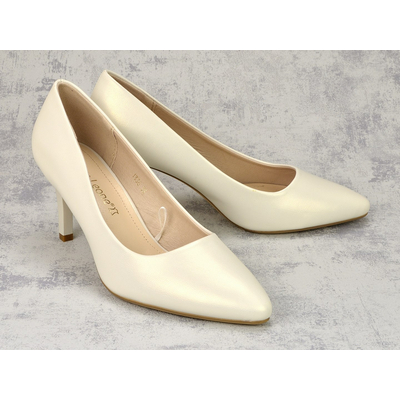 Czółenka Sergio Leone 1336 perłowy  r. 36