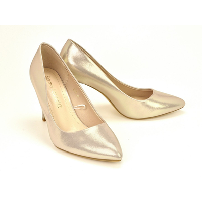 Czółenka Sergio Leone 1339 złoty błyszczący r. 36