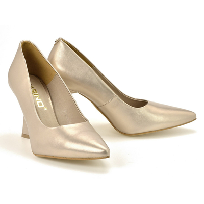 Złote Czółenka KARINO 5054/074-P złote r. 36