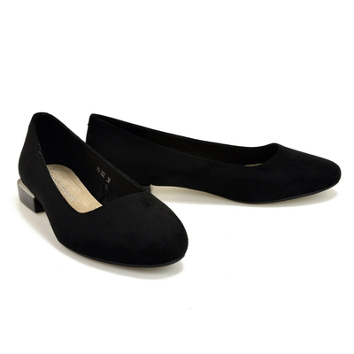 Baleriny Sergio Leone PB202 czarny zamsz  r. 36