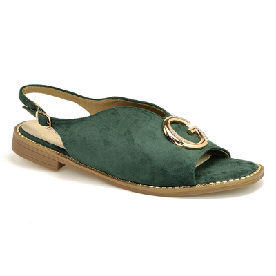 Sandały Barski KV27-058 zielone r. 36