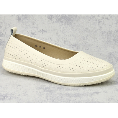 Baleriny Sergio Leone BL-109 beż r. 36