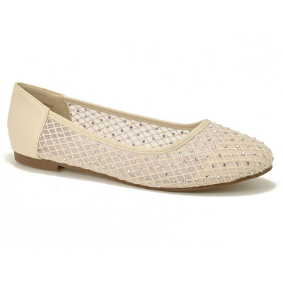 Beżowe damskie baleriny Goodin GD-FL897 r. 36