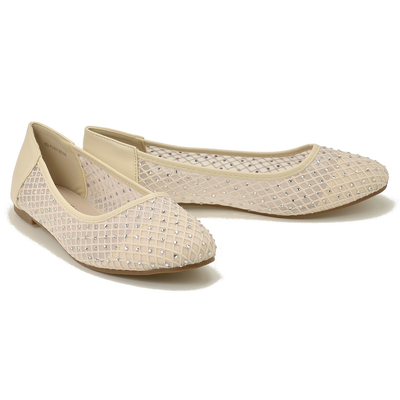 Beżowe damskie baleriny Goodin GD-FL897 r. 36