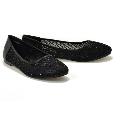 Czarne damskie baleriny Goodin GD-FL897 r. 36