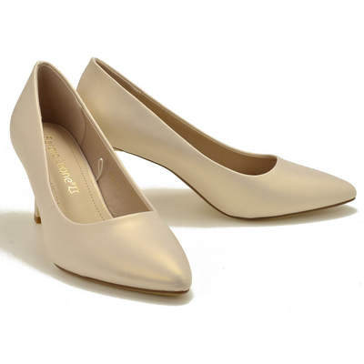 Beż perła czółenka Sergio Leone 1336 r. 36