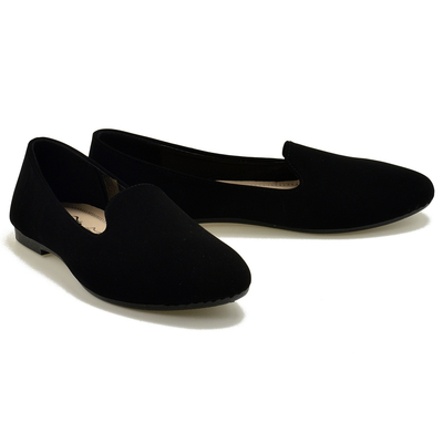 Czarne damskie lordsy baleriny Evento 22BL02-4819 r. 36