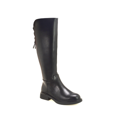 Czarne skórzane kozaki damskie Vinceza 66822 r. 36