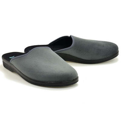 Pantofle pełne męskie Adanex 29875 szare r. 40
