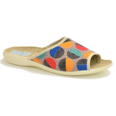 Beżowe pantofle  damskie Adanex 29225 r. 36