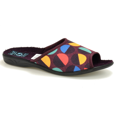 Bordowe pantofle  damskie Adanex 29223 r. 36