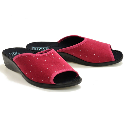 Bordowe pantofle  damskie Adanex 29861 r. 37