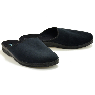 Czarne pantofle pełne męskie Adanex 29877 r. 40