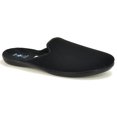 Czarne pantofle pełne męskie Adanex 29992 r. 40