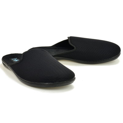 Czarne pantofle pełne męskie Adanex 29992 r. 40