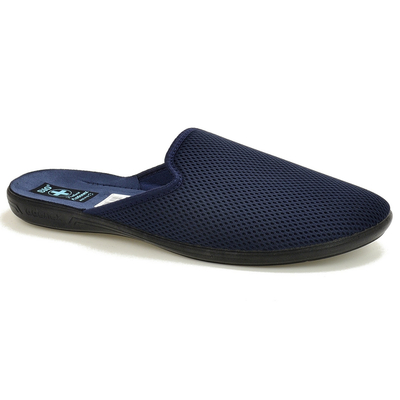 Granatowe pantofle pełne męskie Adanex 29993 r. 40