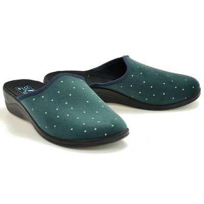 Zielone pełne pantofle  damskie Adanex 29859 r. 37
