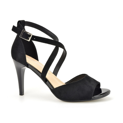 Sandały Sergio Leone SK431 czarny zamsz  r. 36