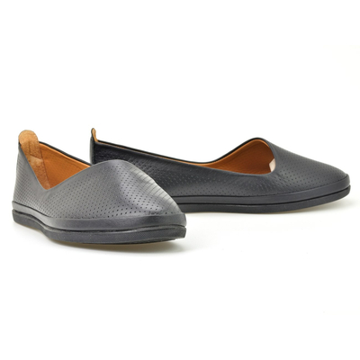 Baleriny La Azaria 0030-201D czarny r. 36