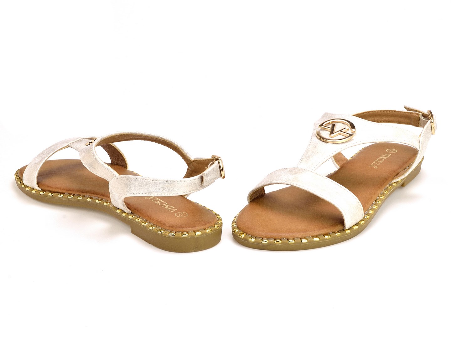 Sandały Vinceza 17326 złoty -Sandały - SklepKamil.pl