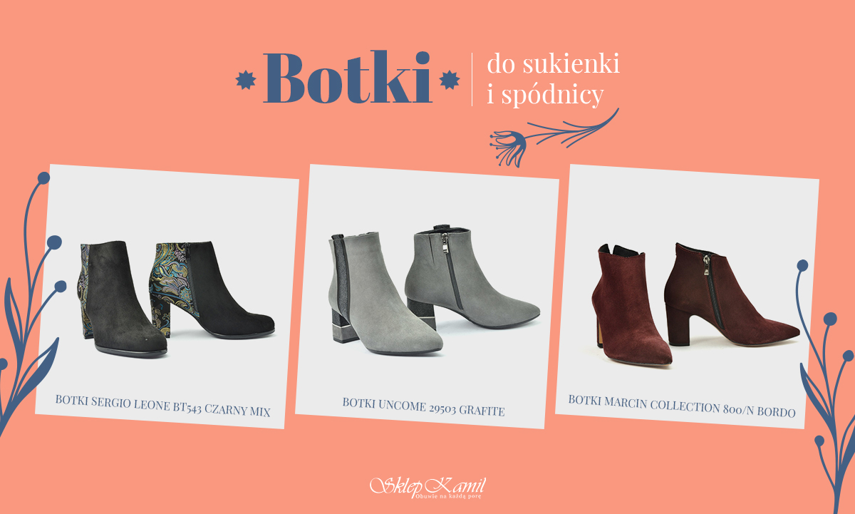 Botki do sukienki i spódnicy