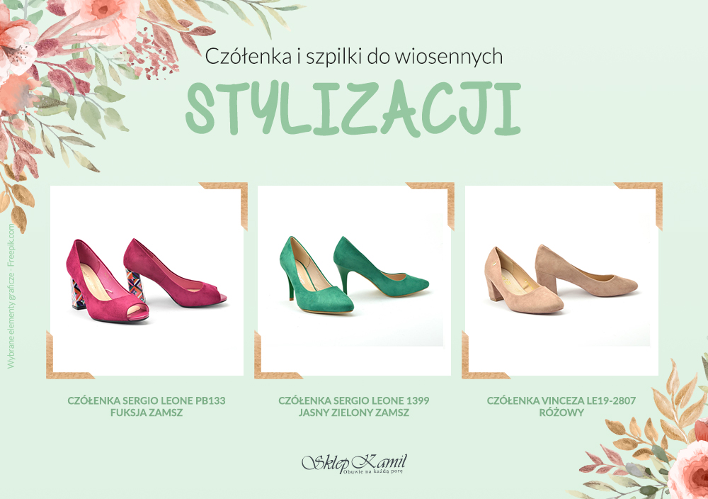 Czółenka i szpilki do wiosennych stylizacji