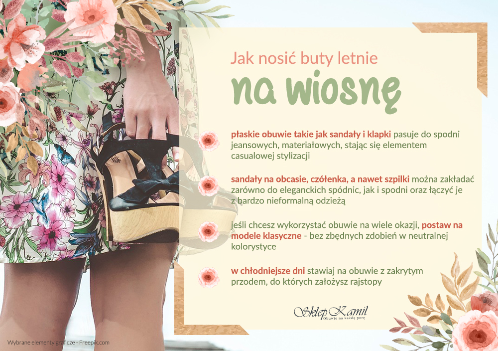 Jak nosić buty letnie na wiosnę?